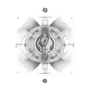 heartbeat (isoelectric line) with February 4th, 2024 in Roman numerals  tattoo design idea