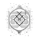 heartbeat (isoelectric line) with February 4th, 2024 in Roman numerals  tattoo design idea