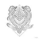 ice cobra tattoo design idea