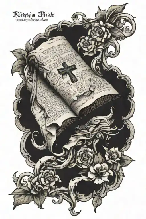 Bible verse tattoo design idea