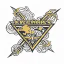 I want a small tattoo with the font of DC Comics. The colors will include yellow, and red from Flash.  tattoo design idea