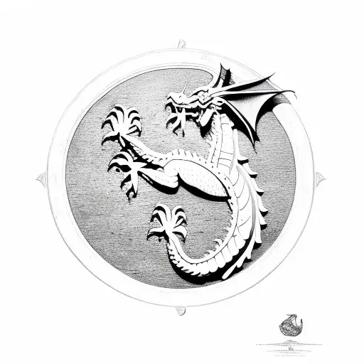 welsh Dragon tattoo design idea