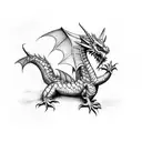 welsh Dragon tattoo design idea