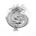 welsh Dragon tattoo design idea