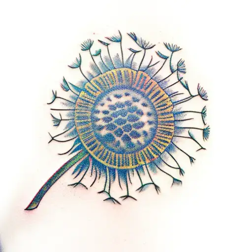 Dandelion tattoo design idea