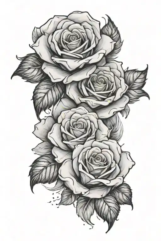 god, clouds forming the shape of roses  tattoo design idea
