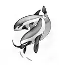 orca tattoo design idea