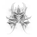 corvo pássaro  tattoo design idea