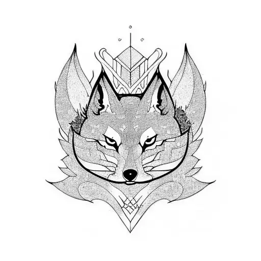 kitsune tattoo design idea