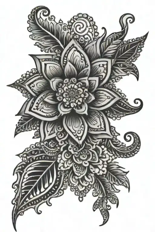 Henna tattoo design idea
