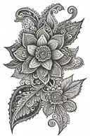 Henna tattoo design idea