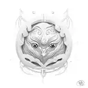 The design features a single momo dumpling, rendered in a stylized manner, emphasizing it's elegant shape and texture. I tattoo design idea