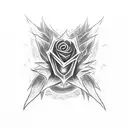 yugioh, black rose dragon tattoo design idea