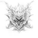 yugioh, black rose dragon tattoo design idea