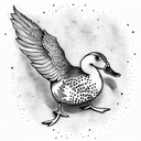 duck tattoo design idea