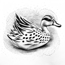 duck tattoo design idea
