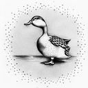duck tattoo design idea