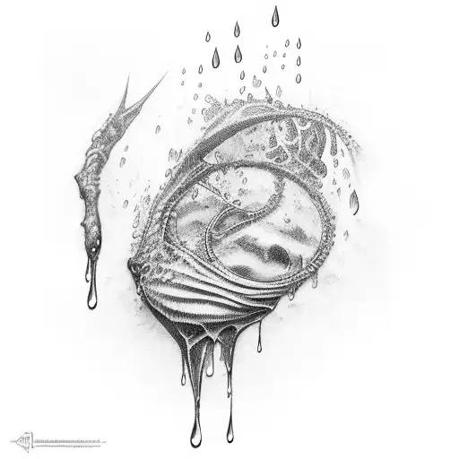 rain tattoo design idea