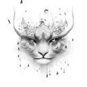 rain tattoo design idea