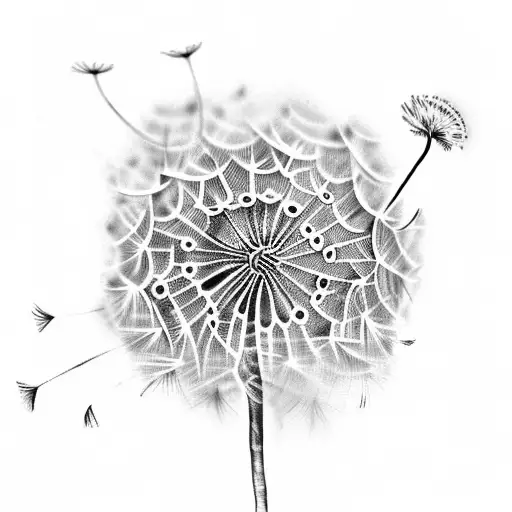 Dandelion tattoo design idea