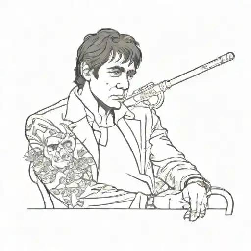 tony montana arm tattoo tattoo design idea