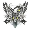 Who satisfieth thy mouth with good things; so that thy youth is renewed like the eagle's. wings, sky, stars, girly tattoo design idea