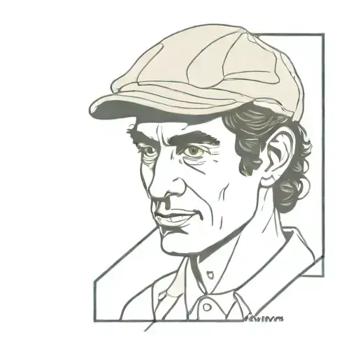 peaky blinder com Ayrton Senna   tattoo design idea