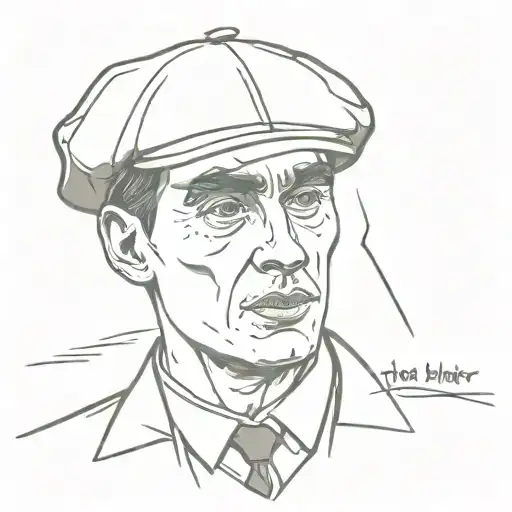 peaky blinder Thomas Shelby tattoo design idea