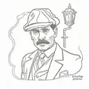 peaky blinder tattoo design idea
