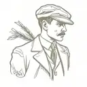 peaky blinder tattoo design idea