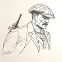 peaky blinder tattoo design idea