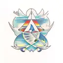 sky's the limit tattoo design idea