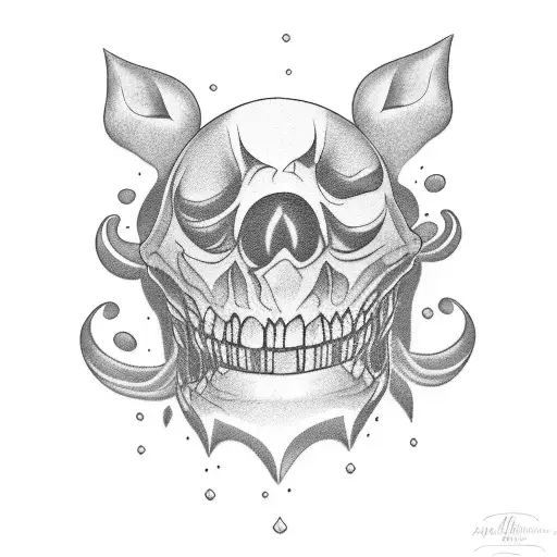 laugh now, cry later tattoo design idea