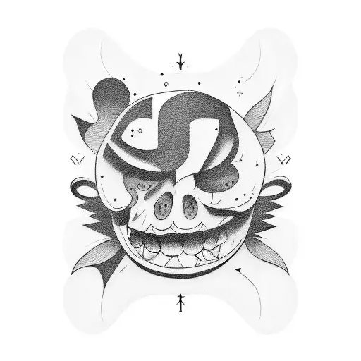 laugh now cry later tattoo design idea