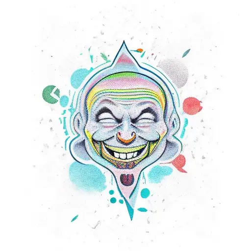 laugh now, cry later tattoo design idea