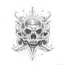 laugh now cry later tattoo design idea