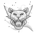 laugh now cry later tattoo design idea