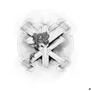  cross in the heart tattoo design idea