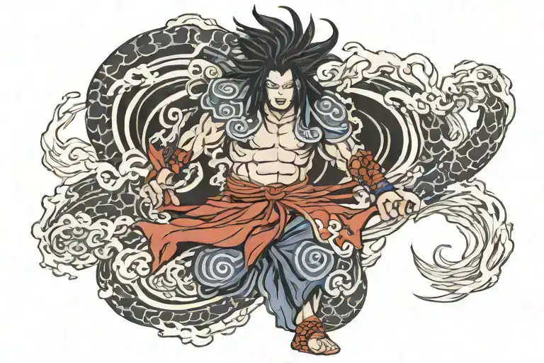 madara uchiha perfect susanoo tattoo design idea