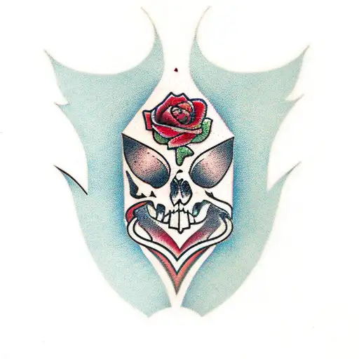 dagger + hearts tattoo design idea