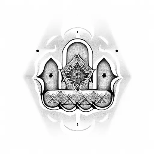 Hamsa Symbol tattoo design idea