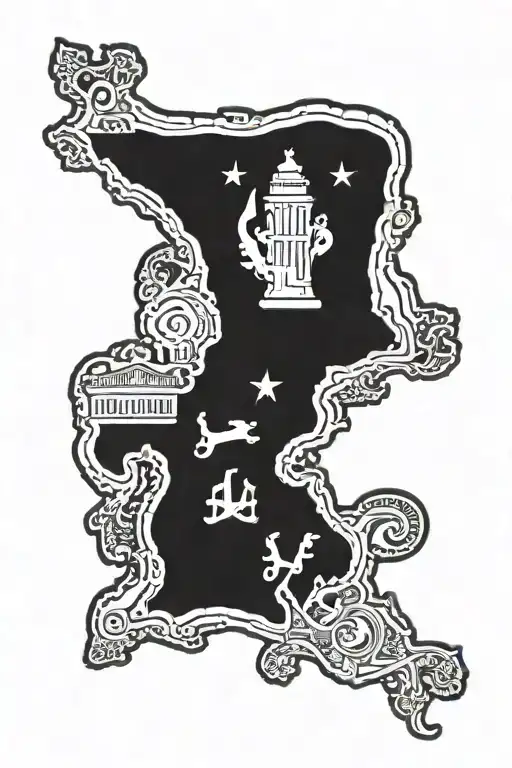 Alabama crimson tide state flag Nick Saber tattoo design idea