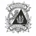 I surrender tattoo design idea