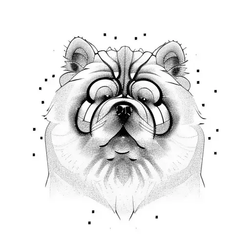 Chow Chow  tattoo design idea