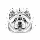 Chow Chow  tattoo design idea
