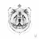 Chow Chow  tattoo design idea