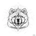 Chow Chow  tattoo design idea