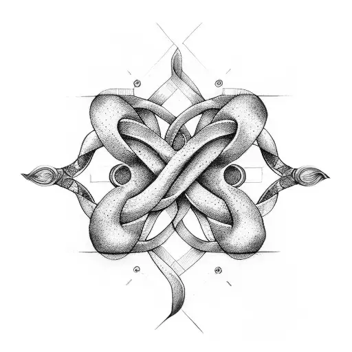 infinity symbol + ANNA 11 JANVIER 29 tattoo design idea