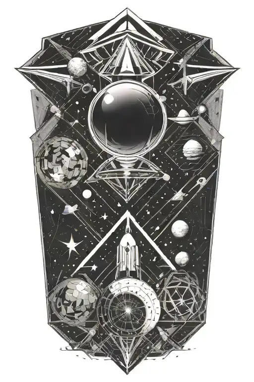space themed tattoo tattoo design idea