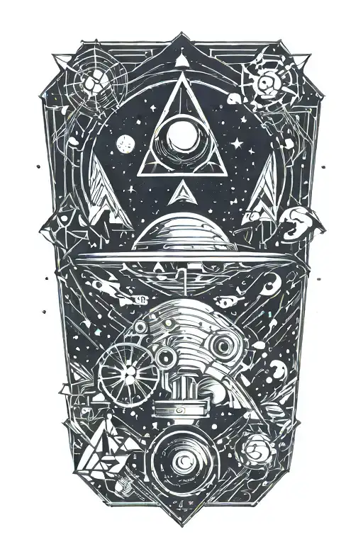 space themed tattoo tattoo design idea